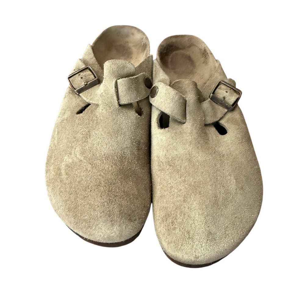 Birkenstock Tan Suede Mules